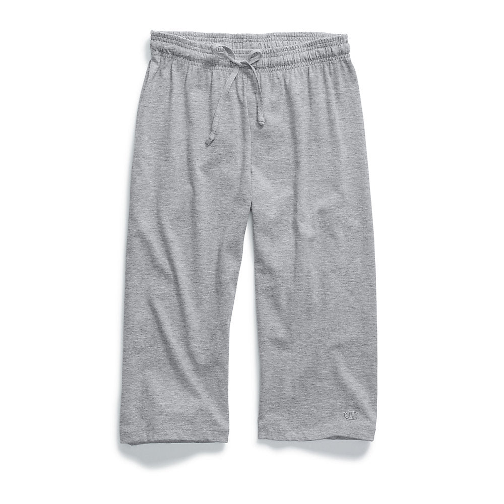 Skinny Capri Pant in Microtwill (Grey)