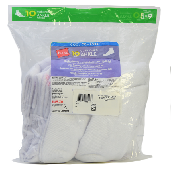 Hanes Ultimate Men's Comfort Fit White V-Neck Undershirt 5-Pack (4