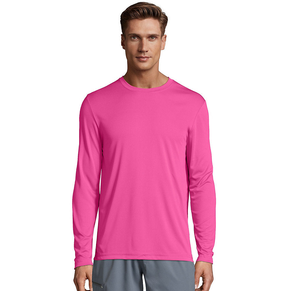 Hanes Cool Dri Performance Men's Long-Sleeve T-Shirt, Style 482L