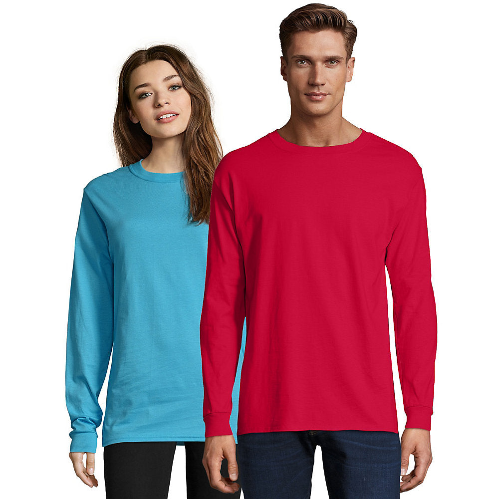 Hanes Adult Beefy-T Long-Sleeve T-Shirt, Style 5188
