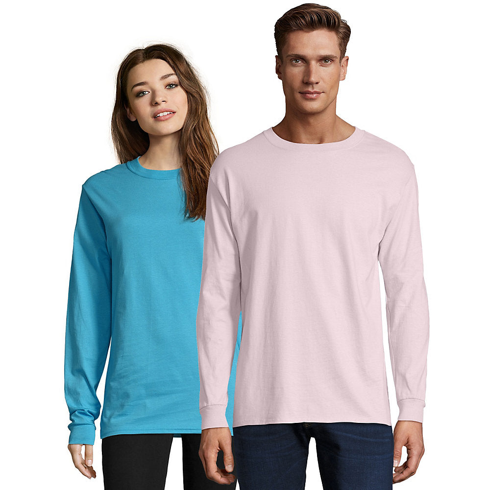 Hanes Adult Beefy-T Long-Sleeve T-Shirt, Style 5186