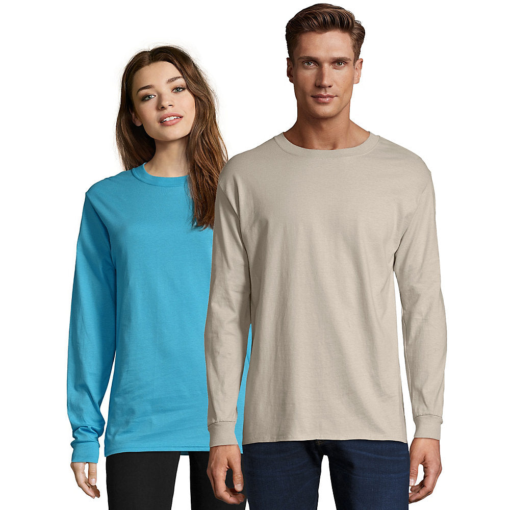 Hanes Adult Beefy-T Long-Sleeve T-Shirt, Style 5187