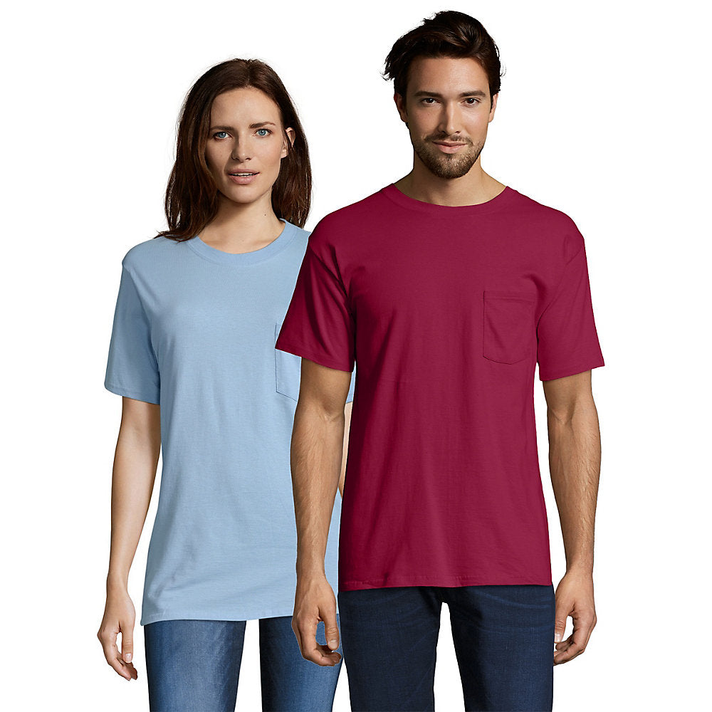 Hanes Beefy-T Adult Pocket T-Shirt, Style 519Y