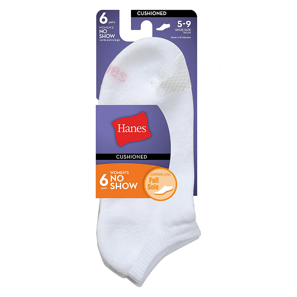 Hanes WoMen's Cool Comfort® No Show Socks 6-Pack,Style 650V6