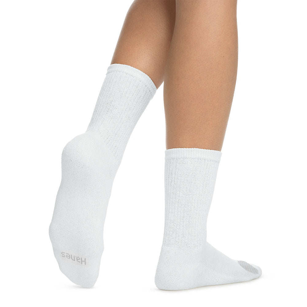 Hanes Women's Cool Comfort® Crew Socks Extended Sizes 8-12, 6-Pack, Style 683V6P