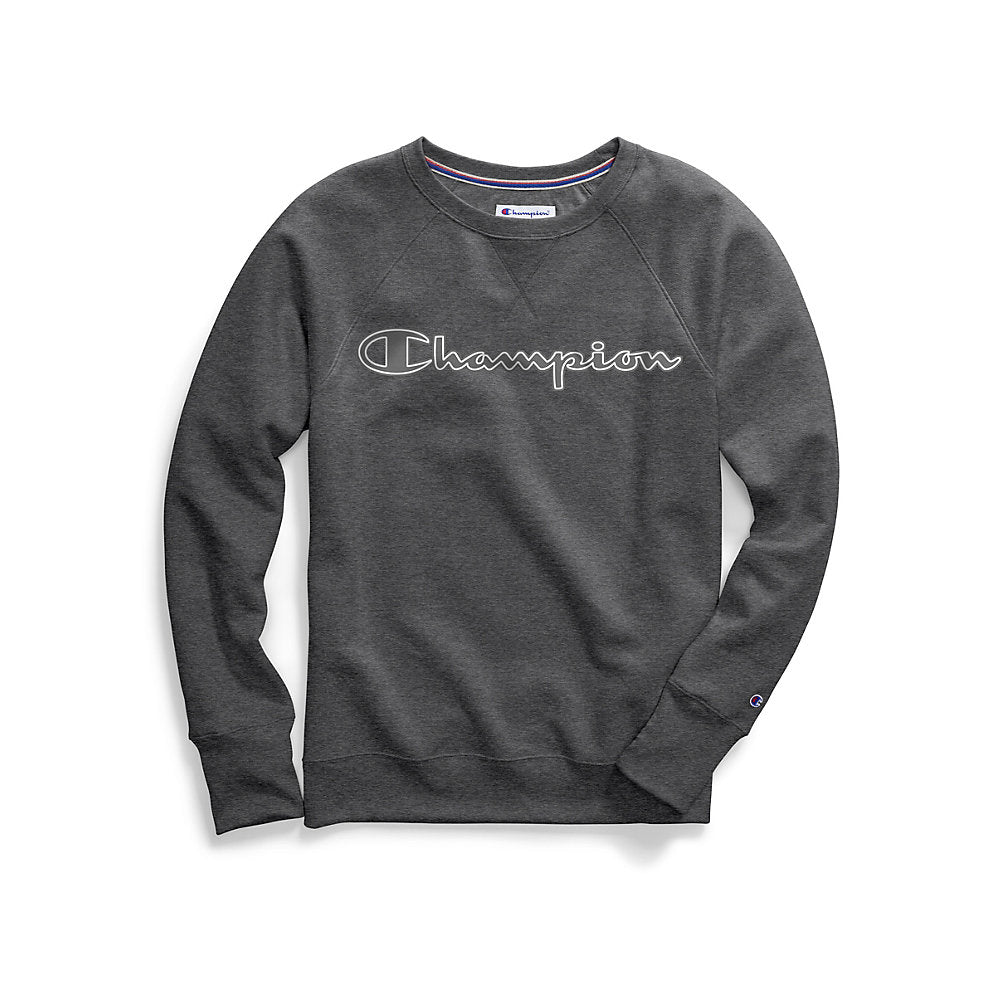 Champion Women's Powerblend® Fleece Crew, Chainstitch Logo,Style