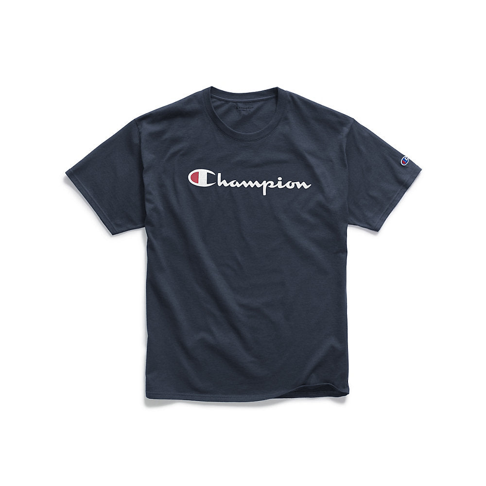 Champion Men's Graphic Jersey Tee, Script Logo,Style GT23H