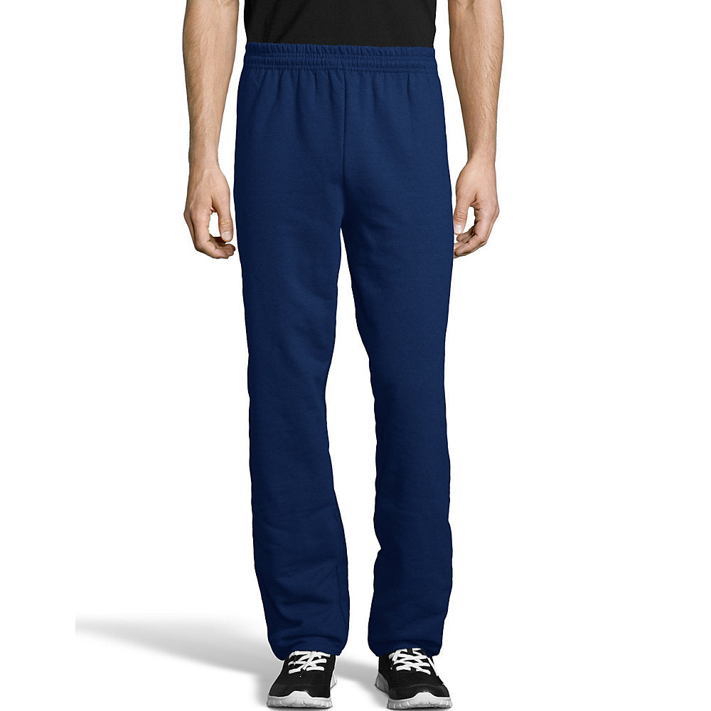 Hanes Mens EcoSmart Fleece 32 Sweatpants 2-Pack, XL, Black