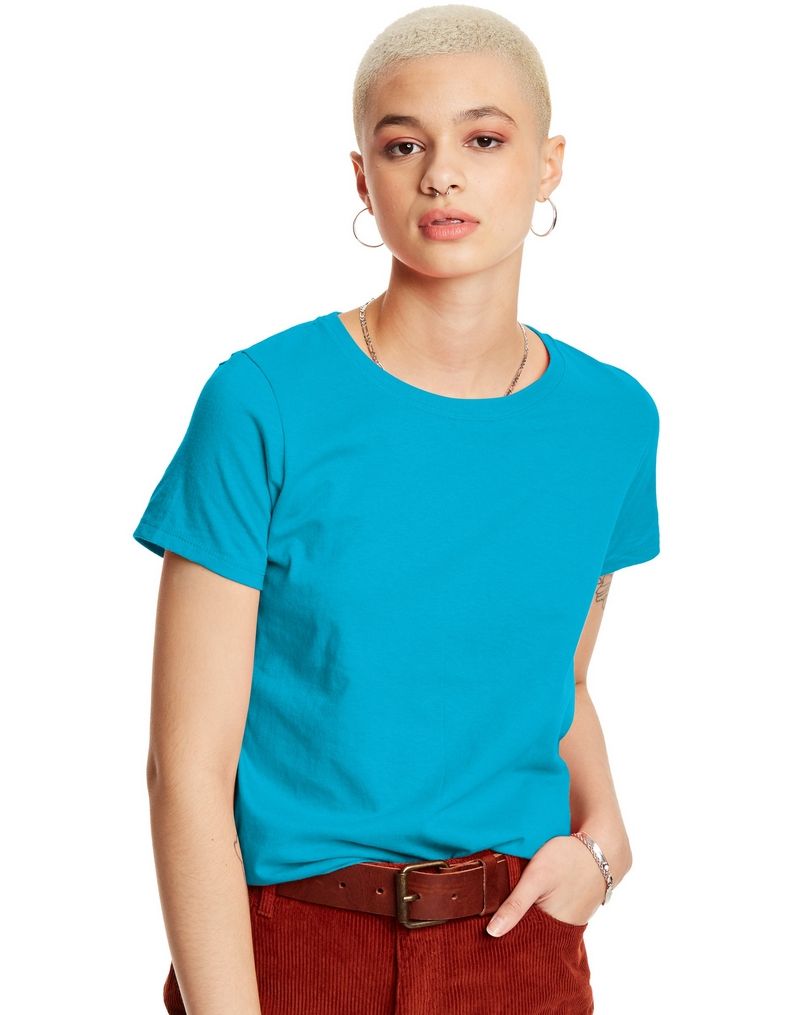 Hanes WoMen's Relaxed Fit Jersey Comfortsoft Crewneck T-Shirt, Style 5680