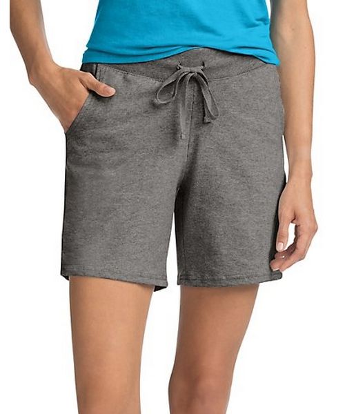 Hanes Women's Jersey Pocket Short Style  O9264 W,