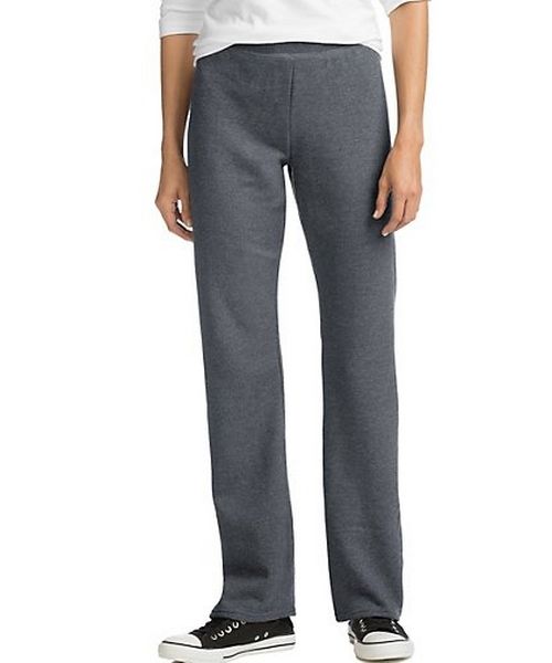 Hanes EcoSmart® Petite Women's Sweatpants With Open Bottom Legs, Fleece Style O4634